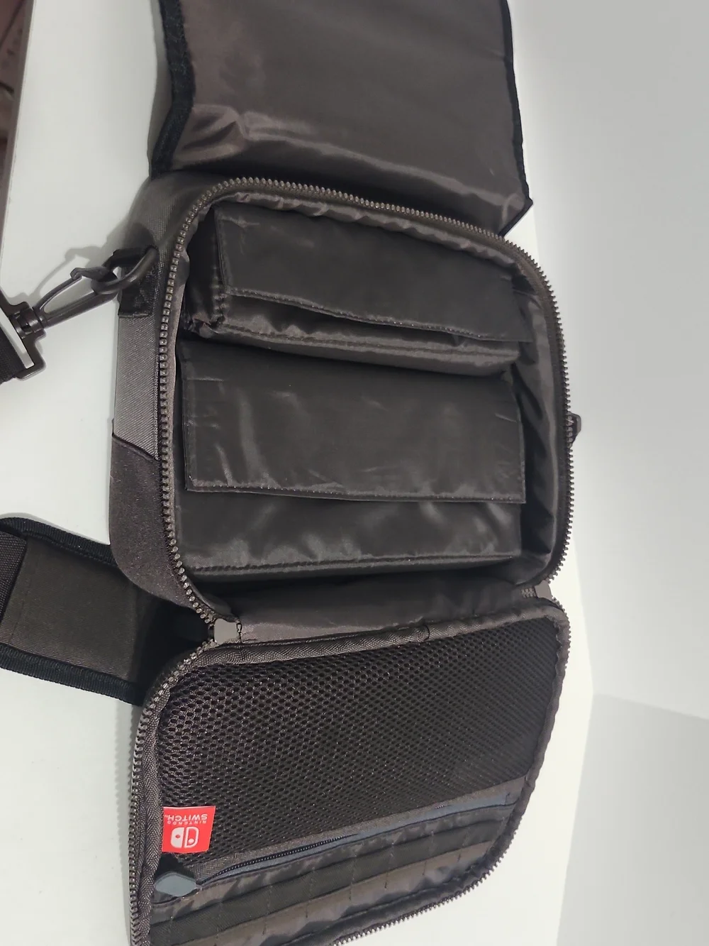 Nintendo Two-Tone Gray and Black Messenger Bag